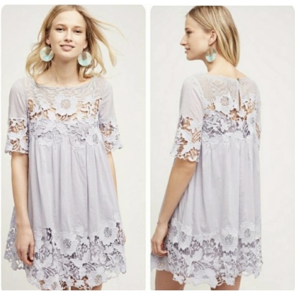 HOLDING HORSES Dresses & Skirts - Anthropologie Holding Horses Magnolia Lilac Dress Size 4